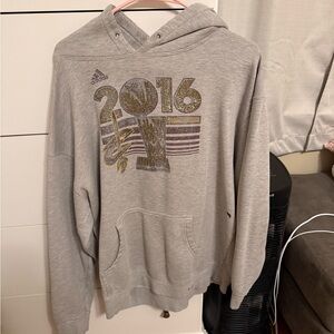 Gray Adidas Men's Cleveland cavs Hoodie